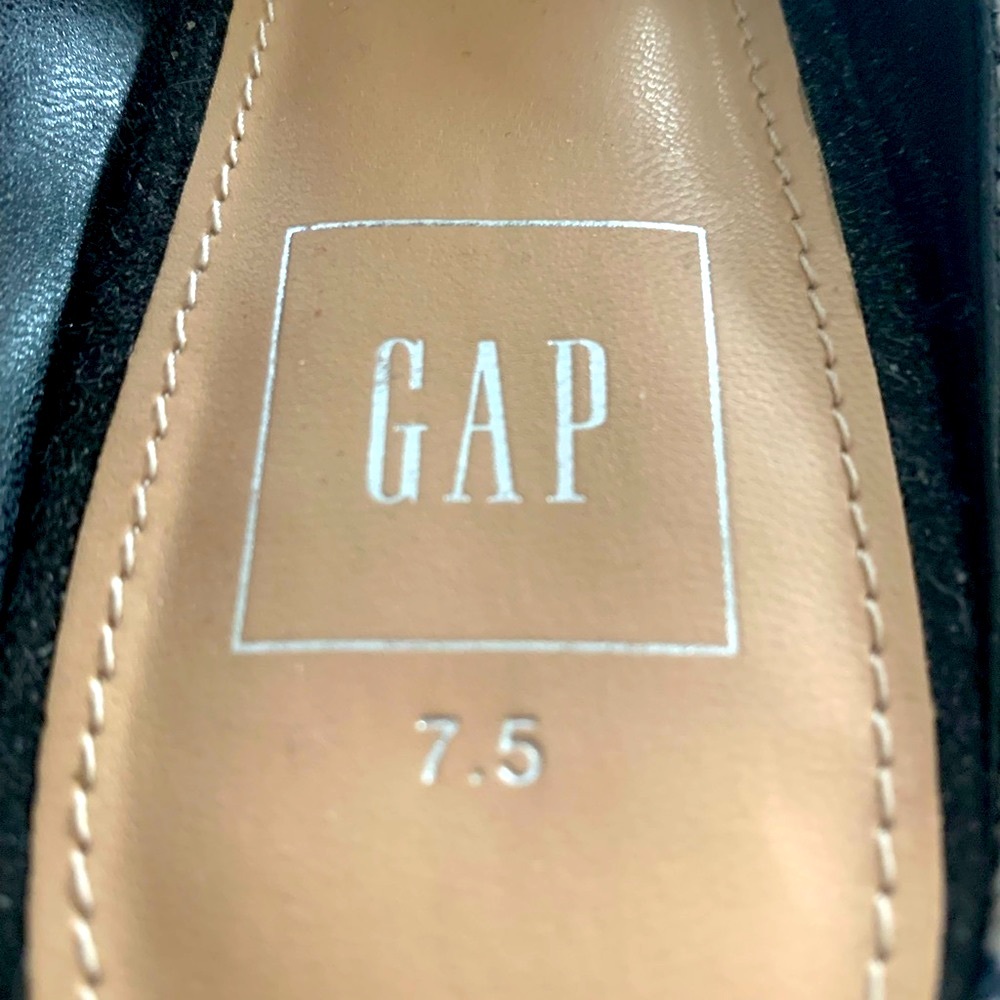 GAP Snakeskin Mules Slip On Women’s 7.5 Navy Casual Career Everyday - Picture 6 of 7